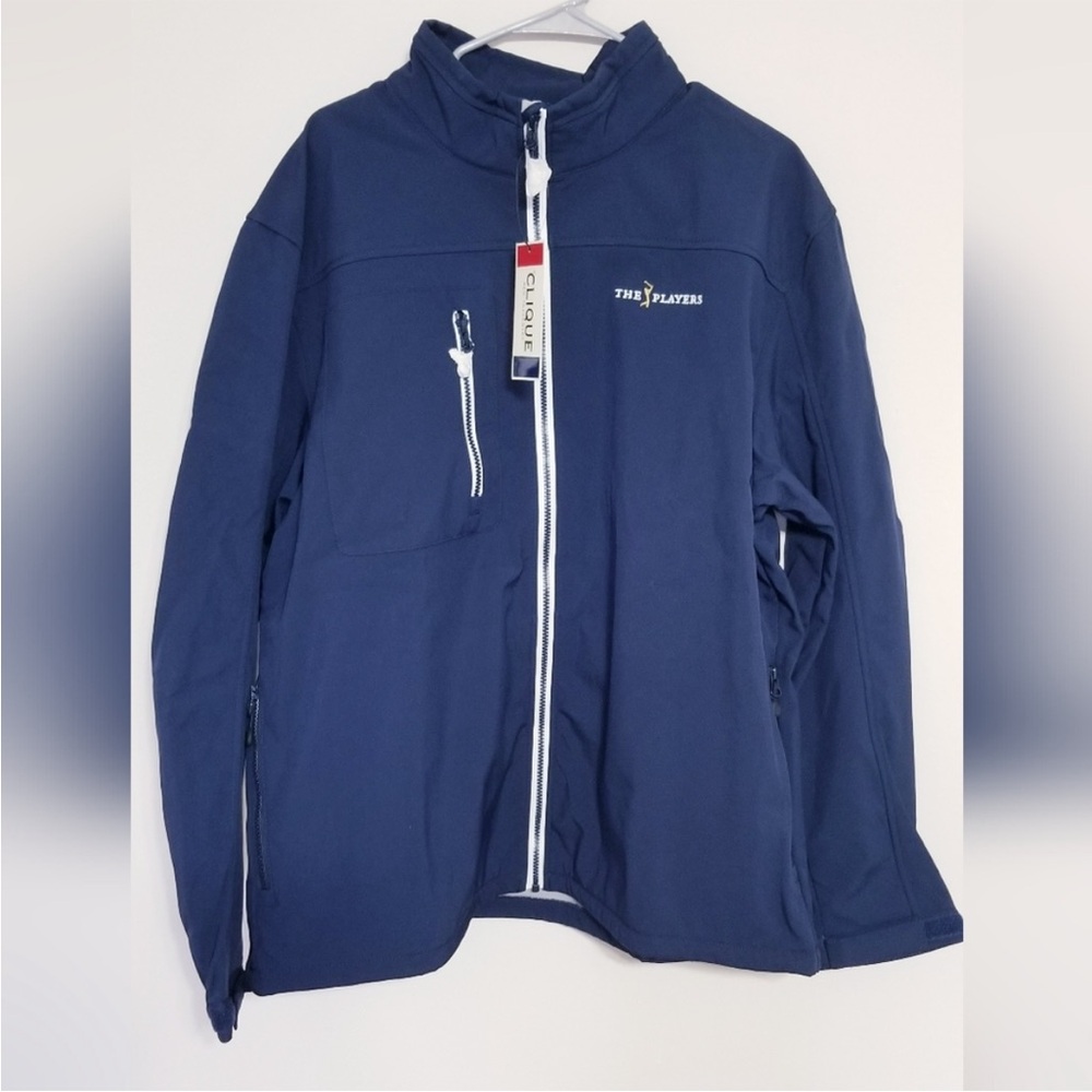 Men's PGA Tour “The Players” Navy Blue Performance Jacket- size L